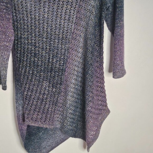 Cleo Gradient Asymmetrical Sweater XS Petite - Picture 3 of 8